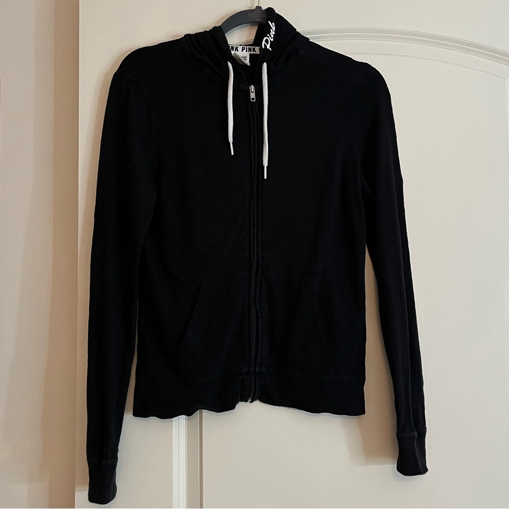Pink Victoria’s Secret Zip Up Hoodie